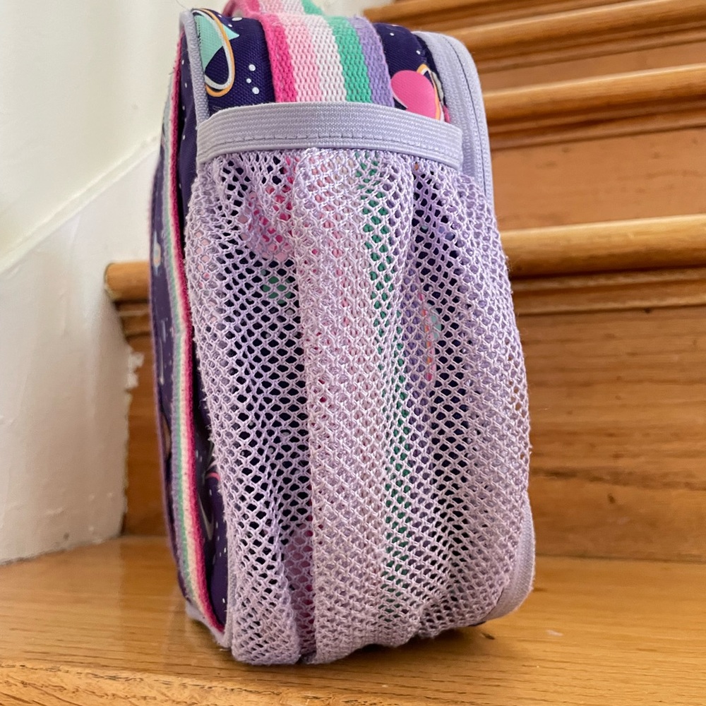 Mackenzie Rainbow Galaxy Heart backpack Lunch Bag Set - Picture 9 of 16